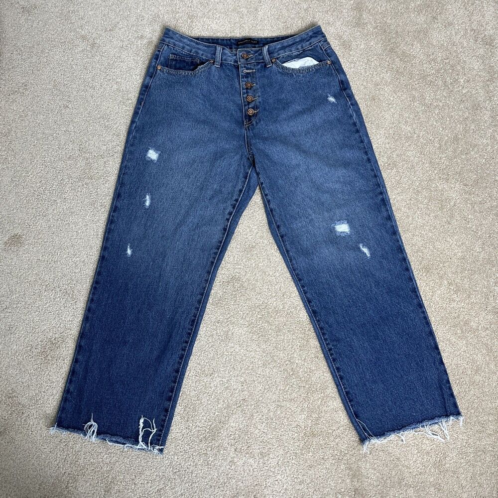 Sincerely Jules Women’s‎ Jeans High-Rise Button Fly Cropped Junior Sz11/30 32x26